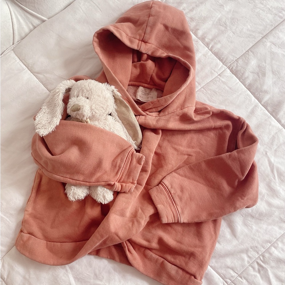 Zara girls knotted hoodie